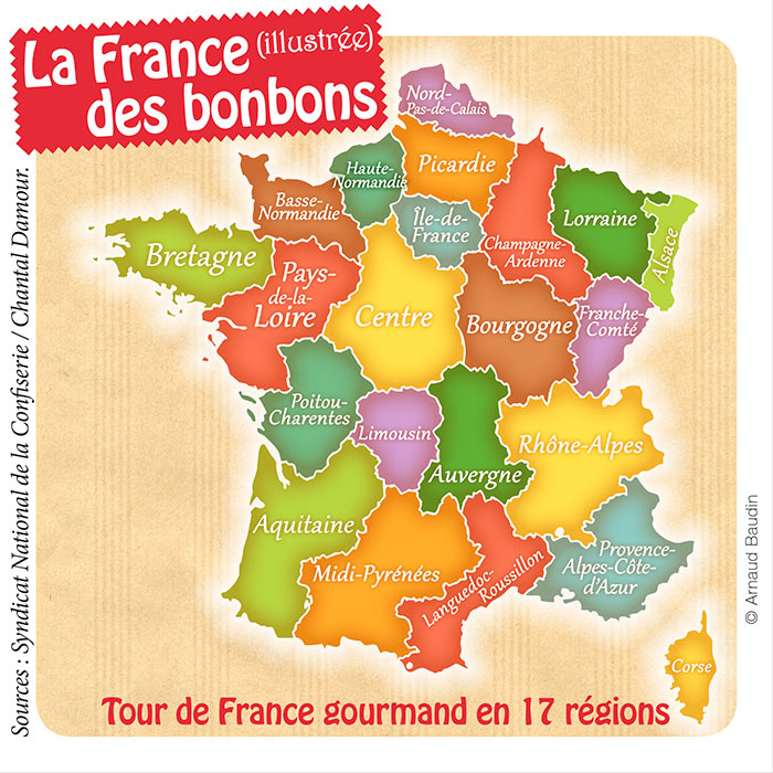 Une carte de France des régions